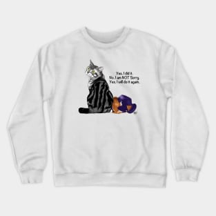 No Remorse Cat Crewneck Sweatshirt